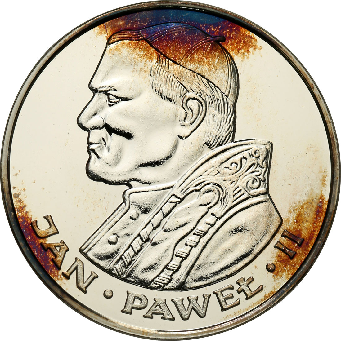 PRL. 100 złotych 1986 Papież Jan Paweł II, stempel zwykły